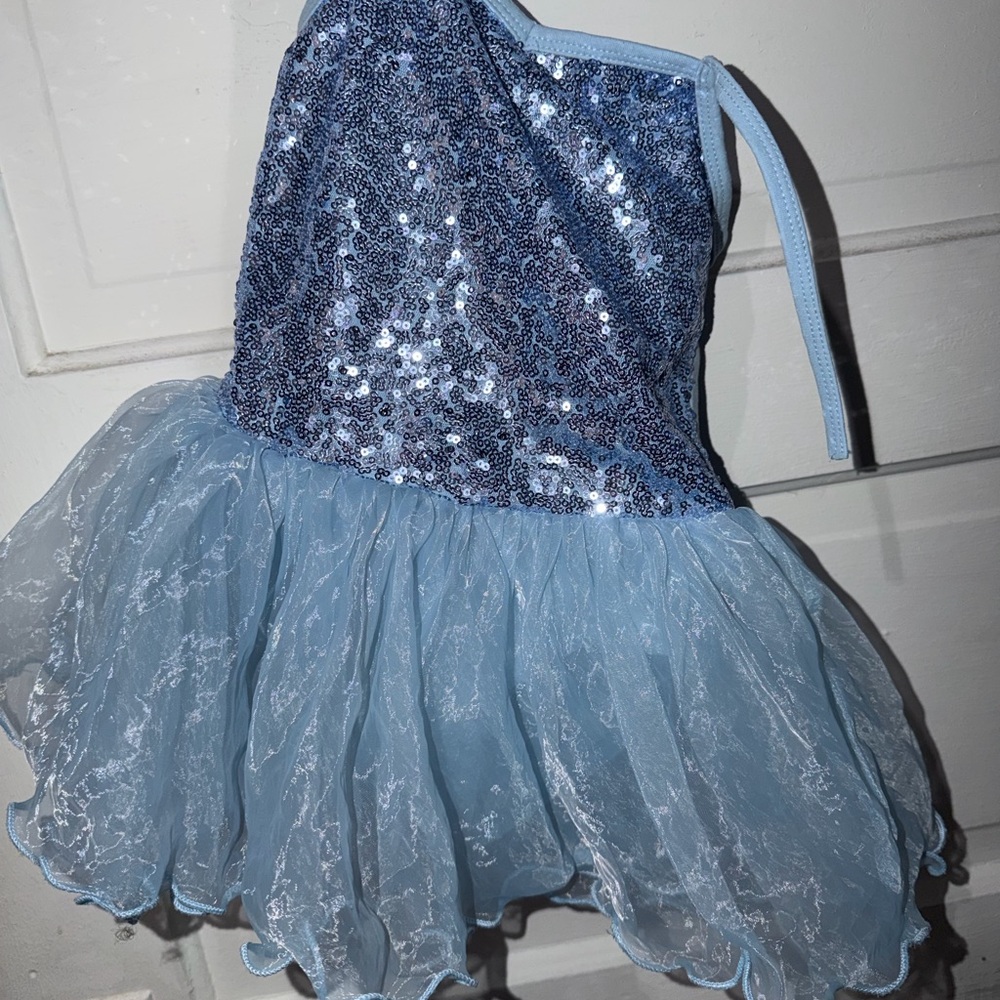 Sparkle Tulle Girls' Light Blue Sequin Costume Dress